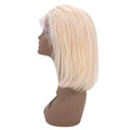 Blonde Straight 13x4 Transparent Lace 100% Human Hair Bob Wig